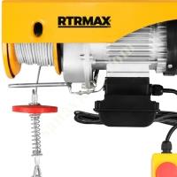 BAKIR SARGILI ELEKTRİKLİ VİNÇ 1900W - 600/1200 KG RTRMAX RTM490,
