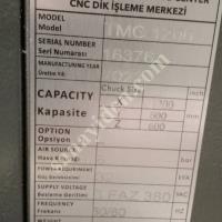 CNC DİK İŞLEME MERKEZİ  KULLANICIDAN SATIŞA ÇIKMIŞTIR MAKİNA KONYA'DADİR, Makina
