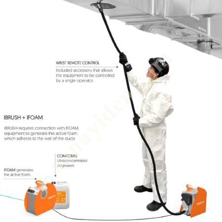IBRUSH 7,5 METRE TAŞINABİLİR YAĞLI KANAL VE BACA TEMİZLEME MAKİNASI, Baca- Fan - Havalandırma Sistemleri Ve Filtreler
