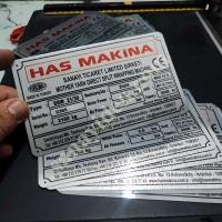 MAKİNA ETİKETİ ,