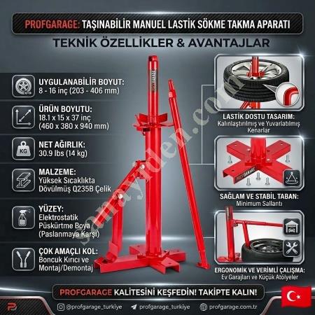 LASTİK YANAK İNDİRME LASTİK DEĞİŞTİRME MAKİNESİ , Diğer Oto Sanayi Ve Yedek Parça