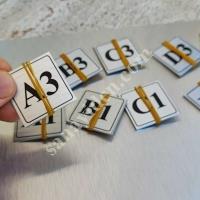 A BLOK,B BLOK,C BLOK, YAZILI METAL ETİKET, SU SAYACI ETİKETİ, Reklam & Promosyon