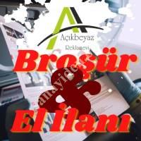 ÇEŞİTLİ TASARIM SEÇENEKLERİ - BROŞÜR, Katalog & Broşür