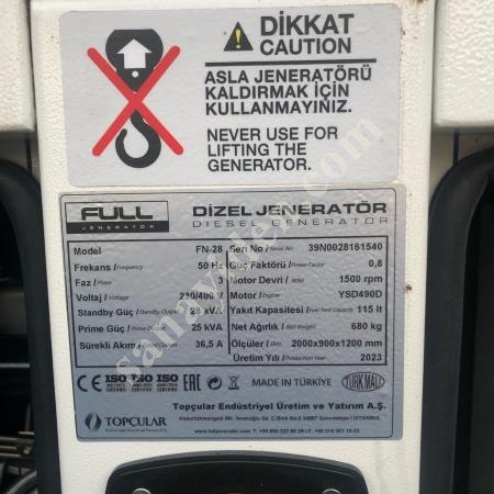 SIFIR JENERATÖR. KUPON FIRSAT ÜRÜNÜ, Jeneratör Fiyatları