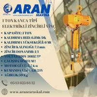1 TON KANCA TİPİ ELEKTRİKLİ ZİNCİRLİ VİNÇ, Zincir - Caraskal -  Halat - Makaraları