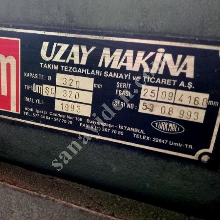 UZAY MAKİNE  SERİT TESTERE 320, Makina