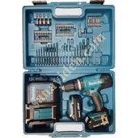 MAKİTA DHP 453 DARBELİ MATKAP(YX1) (UÇ SET 74 PARÇA), Akülü El Aletleri