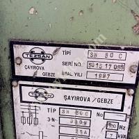 ORJİNAL TOS 1997 MODEL TEZSAN SN 50 500X1500  STOKTAN HEMEN TESLİMDİR, Makina