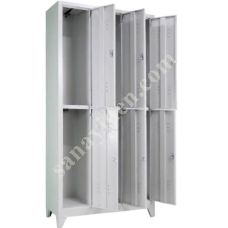 GRİ STANDART 6'LI SOYUNMA DOLABI 40X97XH200, Sanayi Ve Personel Dolapları