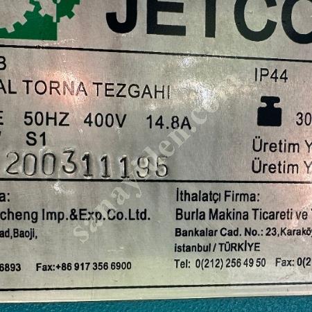 JETCO TORNA  ÇAP 660 BOY 3000 FENER MİLİ 105 TÜM BAKIMLARI YAPILMIŞTİR  0536 709 41 57, Makina