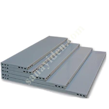 6 LAYERS 3 ADJACENT GALVANISED STEEL SHELF. WAREHOUSE, FILE SHELF, Warehouse / Shelving Systems