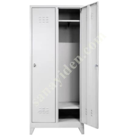 GRİ STANDART 2'Lİ SOYUNMA DOLABI 40X66XH185 CM, Sanayi Ve Personel Dolapları