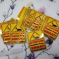 SIKIŞMA TEHLİKESİ,EL SIKIŞMA TEHLİKESİ ETİKETİ MAKİNA ETİKETİ BASKISI ,