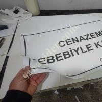 CENAZE AFİŞİ, KAPALIYIZ PANKARTI , Yapı İnşaat