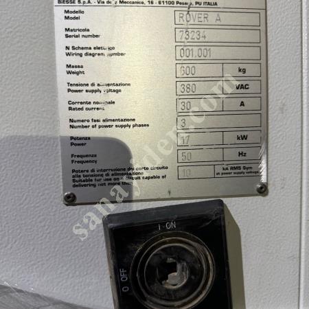 BIESSE ROVER A330 3 EKSEN 2006 MODEL, Machine