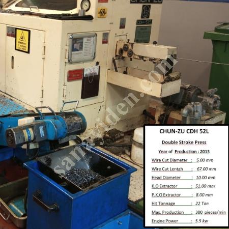 CHUN-ZU CDH52 L VİDA PERÇİN MAKİNASI ÇİFT KALIP, Civata Perçin Makinesi