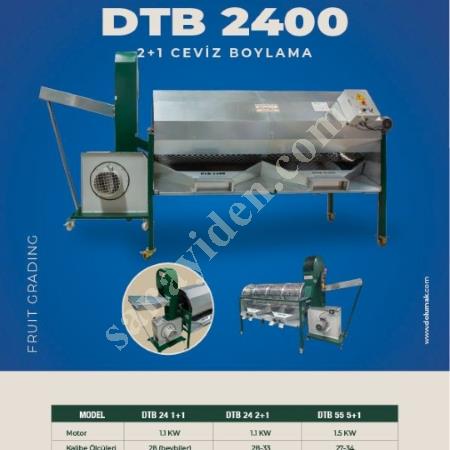 DOLUMAK CEVİZ BOYLAMA MAKİNASI DTB2400 2+1, Sera Ekipmanları