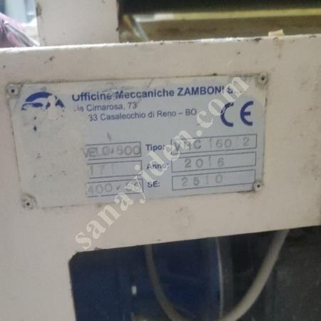 SATILIK 2016 ZAMBONİ VELO 600 FİYONK MAKARNA MAKİNESİ – İTALYA ÜRETİMİ!, Gıda Makinaları