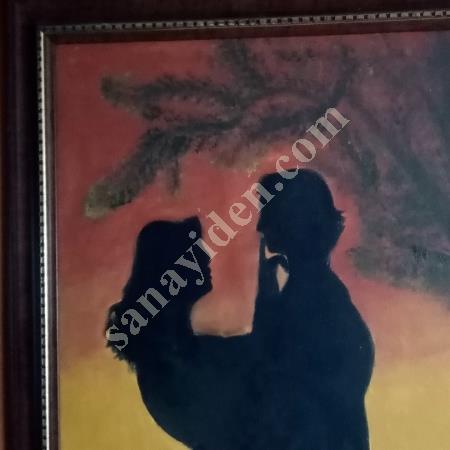 OİL PAİNTİNG FOR SALE, TİTLED "LOVE," ONE OF ELİF UĞUR'S LATEST PAİNTİNGS., Diğer