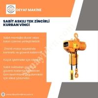 SABİT ASKILI TEK ZİNCİRLİ KURBAN VİNCİ, Makina