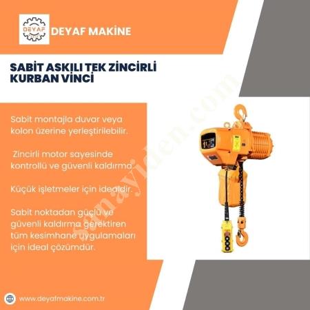 SABIT ASKILI TEK ZINCIRLI KURBAN VINCI, Machine