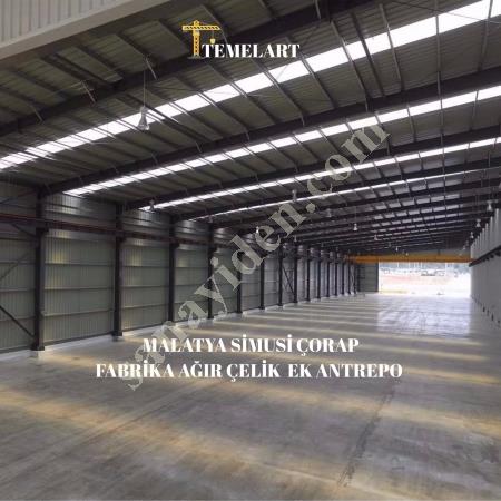 TÜRKİYE GENELİNDE AĞIR ÇELİK ENDÜSTRİYEL YAPILAR – TEMELART, Çelik Konstrüksiyon
