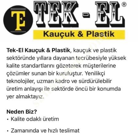 HER TÜRLÜ KAUÇUK AKSAM VE KAUÇUK TEKERLEK İMALATI – ÖZEL ÜRETİM, Kauçuk