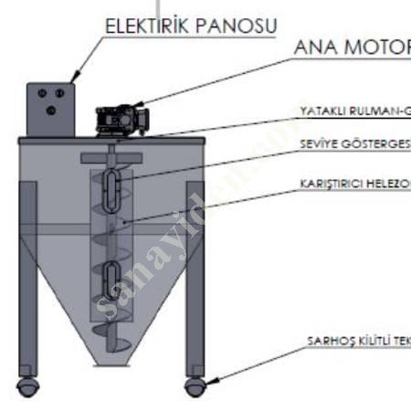 250 KG KAPASİTELİ PLASTİK HAMMADDE KARIŞTIRICI, Hammadde Makinaları