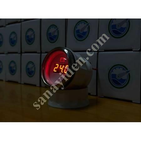 DİJİTAL VOLTMETRE BEYAZ - ALARM İKAZ LEDLİ - TEKNE - KARAVAN, Karavan Ve Yedek Parça