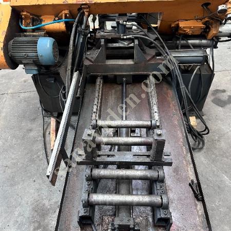 280 LİK TAM OTOMATİK ÇİFT MENGENE HİDROLİK ÜST BASKILI TOPLU KESİM MAFSALLI ŞERİT TESTERE, Şerit Testere