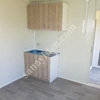 3×8 ÇATILI AHŞAP DETAYLI FRANSIZ CAMLAR İKİ ODA BANYO WC MUTFAK, Prefabrik Ev Modelleri, Konteyner Ev Fiyatları