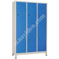 MAVİ STANDART 6'LI SOYUNMA DOLABI 40X97XH200, Sanayi Ve Personel Dolapları