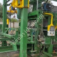 100 M² ALANLA YÜKSEK KAPASİTELİ BRİKET VE BETON PARKE ÜRETİM MAKİNESİ, Makina