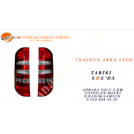 TRAVEGO ARKA STOP, Ağır Vasita Far & Park- Stop & Sis & Sinyal