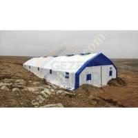 TENT 8X30 DOUBLE FLOOR YELLOW GALVANIZED ANIMAL TENT, Livestock Machinery