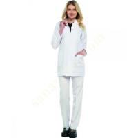 DOMINANT COLLAR TUNIC WITH TRIANGULAR BELT,