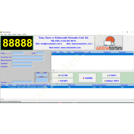TWIN PRO SOLAS-DBA İHRACAT YÖNETMELİĞİ KANTAR PROGRAMI, Bilişim-Tasarım-Analiz
