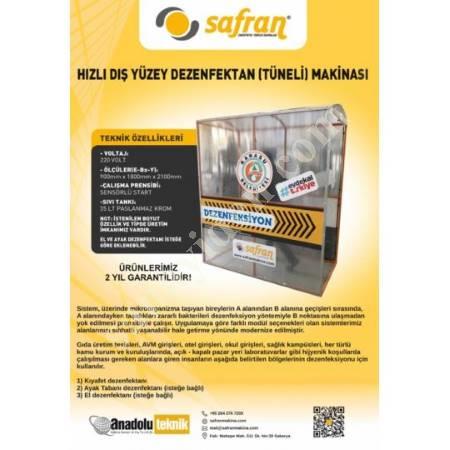 HIZLI DIŞ YÜZEY DEZENFEKTAN (TÜNELİ) MAKİNASI, Dezenfektan Standları