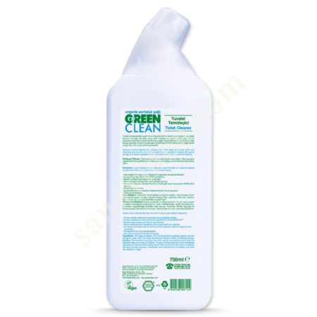 U GREEN CLEAN BİTKİSEL TUVALET TEMİZLEYİCİ - 750ML, Diğer Petrol&Kimya-Plastik Sanayi