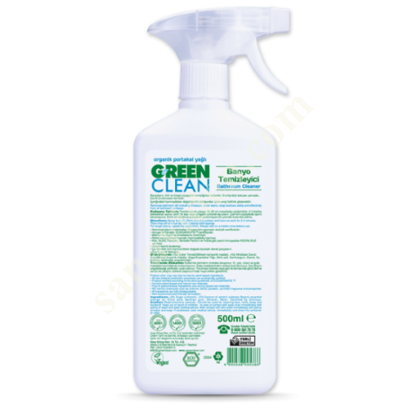 U GREEN CLEAN BİTKİSEL BANYO TEMİZLEYİCİ, Diğer Petrol&Kimya-Plastik Sanayi