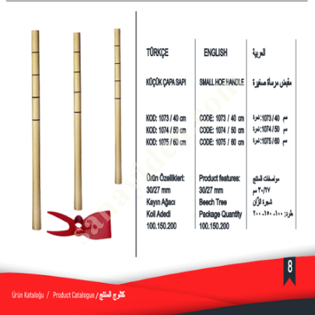 DURABLE SMALL DIAMETER HANDLES FOR INDUSTRIAL INSTALLATIONS, Garden Equipment-Motors