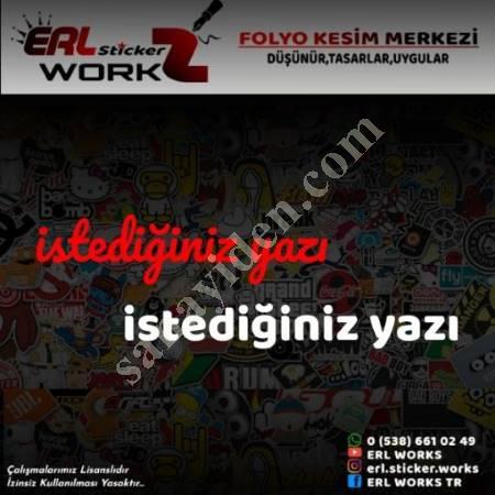 ŞIK VE DAYANIKLI OTO STİCKER MODELLERİ, Yazı